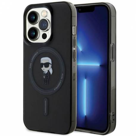 Oryginalne Etui Karl Lagerfeld Hardcase Klhmp15Lhfcknok Do Iphone 15 Pro (Ikonik + Mag / Czarny)