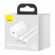 Baseus Ładowarka Sieciowa Typ C + Kabel Typ C Do Iphone Lightning 8-Pin Super Si Pd 20W Biała Tzccsup-B02/cccjgce-D