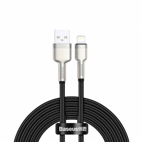 Kabel Baseus Cafule Series Metal Data Usb-A / Lightning 2.4A 1M - Czarny