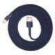 Kabel Baseus Cafule Usb-A / Lightning 2.4A Qc 3.0 1 M - Niebiesko-Złoty