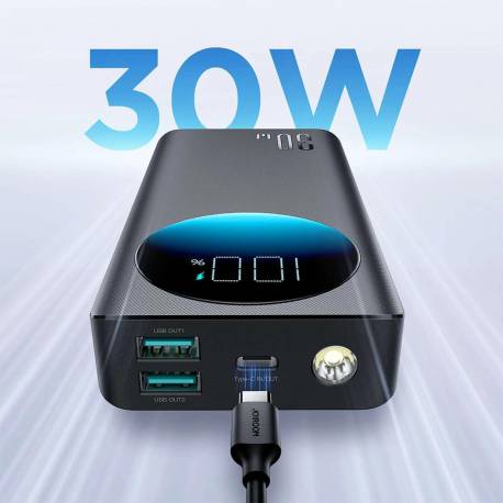 Powerbank Joyroom Jr-Pbf02 30W 20000Mah + Kabel Usb-A - Usb-C 0.25M - Czarny