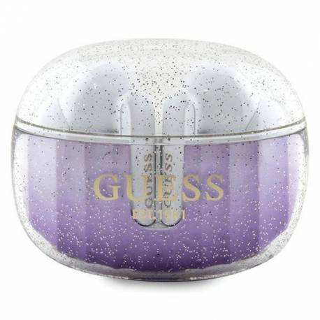 Słuchawki Bluetooth Tws Guess Glitter Gradient Ze Stacją Dokującą - Fioletowe