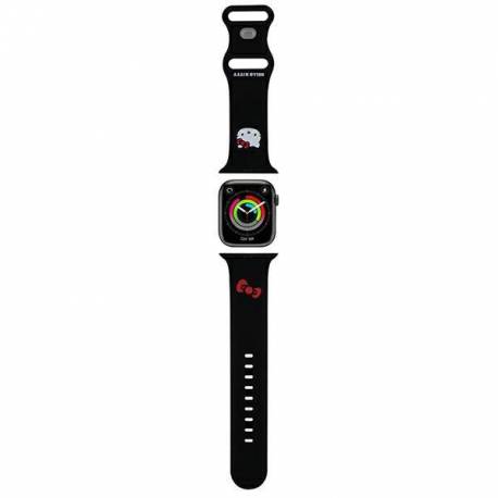 Pasek Hello Kitty Silicone Kitty Head Na Apple Watch 42/44/45/49Mm - Czarny