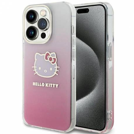 Etui Hello Kitty Iml Gradient Electrop Kitty Head Na Iphone 13 Pro Max - Różowe