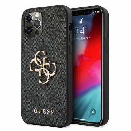 Etui Guess 4G Big Metal Logo Na Iphone 12 / Iphone 12 Pro - Szare