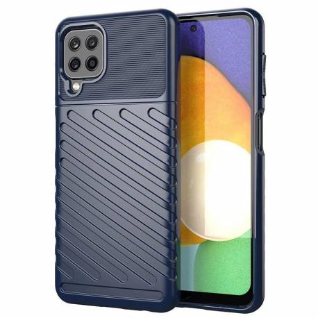 Thunder Case Elastyczne Pancerne Etui Pokrowiec Samsung Galaxy A22 4G Niebieski