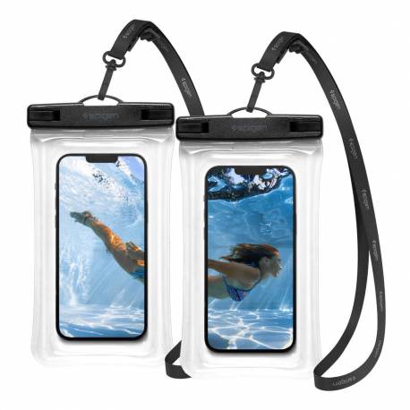 Etui Spigen Spigen Aqua Shield A601 Wodoodporne Ipx8 - Przezroczyste 2 Szt.
