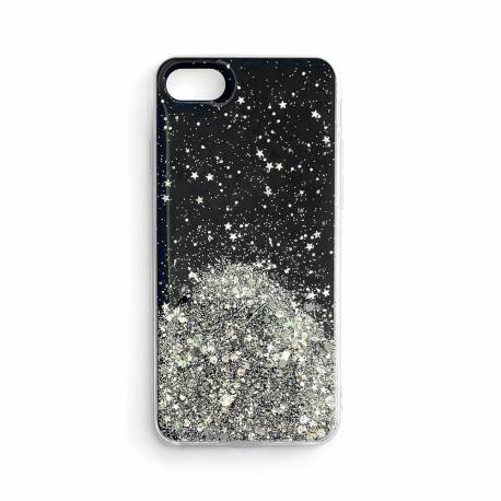 Wozinsky Star Glitter Błyszczące Etui Pokrowiec Z Brokatem Samsung Galaxy A72 4G Czarny