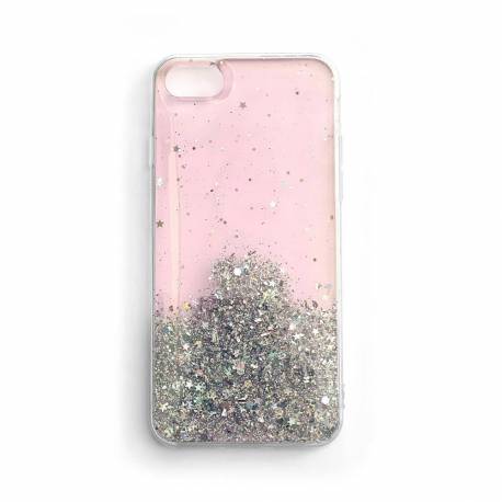 Wozinsky Star Glitter Błyszczące Etui Pokrowiec Z Brokatem Xiaomi Redmi K40 Pro+ / K40 Pro / K40 / Poco F3 Różowy