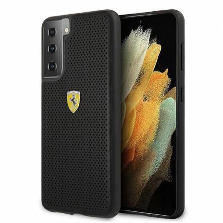 Etui Ferrari On Track Perforated Na Samsung Galaxy S21 - Czarne