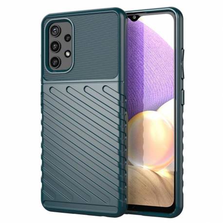 Thunder Case Elastyczne Pancerne Etui Pokrowiec Samsung Galaxy A72 4G Zielony