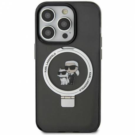 Etui Karl Lagerfeld Ring Stand Karl&choupettte Magsafe Na Iphone 11 / Xr - Czarne
