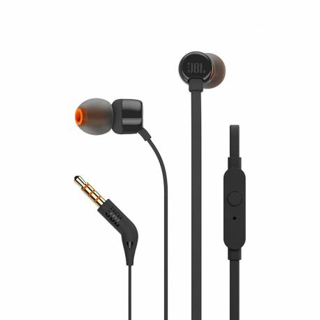Słuchawki Jbl Tune 110 Douszne Mini Jack 3.5Mm I Pilotem - Czarne