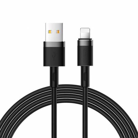 Joyroom S-1224N2 Silicone Data cable USB-A to Lightning 1.2M Black