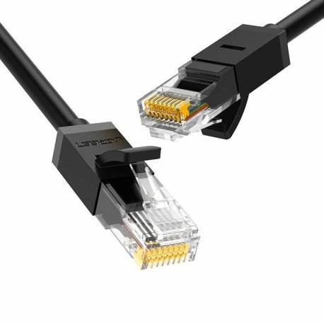 Ugreen Kabel Przewód Internetowy Sieciowy Ethernet Patchcord Rj45 Cat 6 Utp 1000Mbps 20M Czarny (20166)
