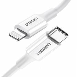 Kabel Ugreen Us171 Lightning - Usb-C Mfi Pd 20W 480Mb/s 1M - Biały