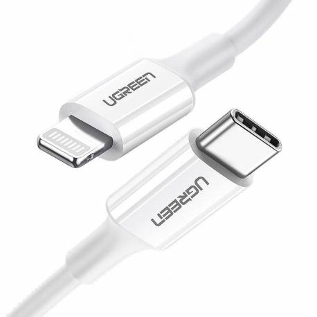 Kabel Ugreen Us171 Lightning - Usb-C Mfi Pd 20W 480Mb/s 1M - Biały
