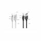 Ugreen Kabel Przewód Usb - Usb Typ C 2A 2M Czarny (60118)