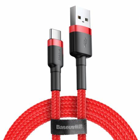 Kabel Baseus Cafule Usb-A / Usb-C Qc 3.0 3A 1 M - Czerwony