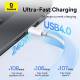 Kabel Baseus Cb000068 Usb-C - Usb-C 240W Pd 8K 60Hz 1M - Biały