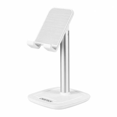 Stojak Choetech H035 Aluminiowy Na Telefon Lub Tablet Z Regulacją - Biało-Srebrny