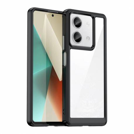 Etui Outer Space Case Z Żelową Ramką Do Xiaomi Redmi Note 13 Pro+ - Czarne