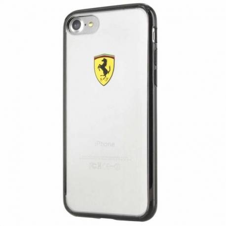 Ferrari Hardcase FEHCP7BK iPhone 7/8/SE 2020 black/transparent Racing Shield