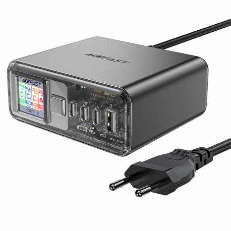 Wielofunkcyjny Adapter Acefast Z4 Pd 218W Gan 3 X Usb-C + Usb-A Z 4 Portami - Szary