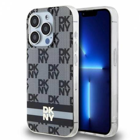 Etui Dkny Iml Checkered Mono Pattern & Printed Stripes Magsafe Na Iphone 13 Pro / 13 - Czarne