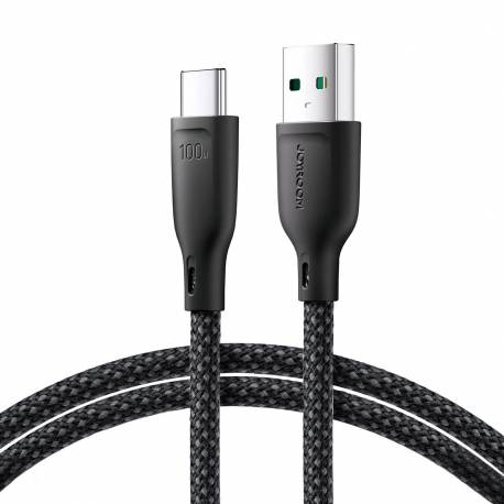 Kabel Joyroom Multi-Color Series Sa34-Ac6 Usb-A / Usb-C 100W Szybki Transfer 1M - Czarny
