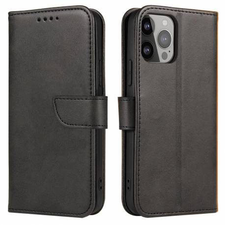 Magnet Case Elegancki Futerał Etui Pokrowiec Z Klapką I Funkcją Podstawki Iphone 14 Czarny