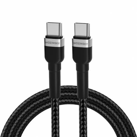 Kabel Wozinsky Wnbcc2 Usb-C / Usb-C Pd 65W 2 M - Czarny