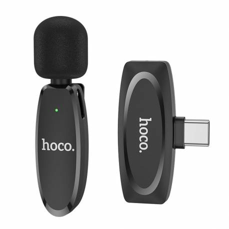 Hoco Mikrofon Bezprzewodowy Krawatowy Dla Typ C L15 Czarny