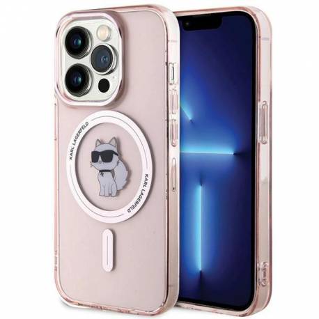 Etui Karl Lagerfeld Iml Choupette Magsafe Na Iphone 15 Pro - Różowe