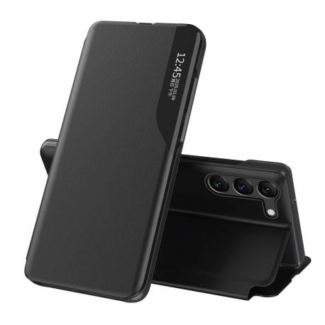 Eco Leather View Case Etui Do Samsung Galaxy S23 Z Klapką Podstawka Czarne