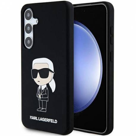 Etui Karl Lagerfeld Silicone Ikonik Na Samsung Galaxy S24 - Czarne