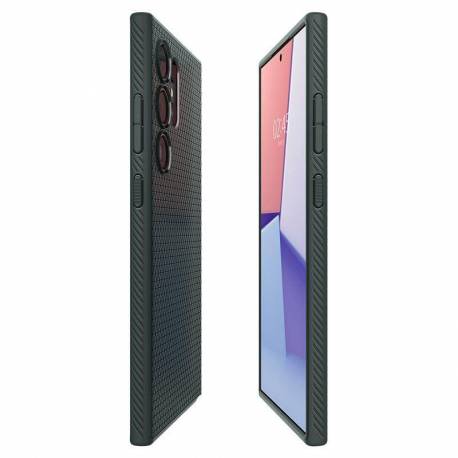 Etui Spigen Liquid Air Na Samsung Galaxy S24 Ultra - Ciemnozielone