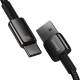 Baseus Tungsten Gold Kabel Usb-A - Usb-C 480Mb/s 100W 1M Czarny (Cawj000001)