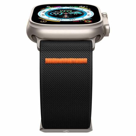 Materiałowy pasek do Apple Watch 4 / 5 / 6 / 7 / 8 / SE / Ultra (44 / 45 / 49mm) Spigen Fit Lite Ultra - czarny