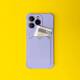 Card Armor Case etui pokrowiec do Xiaomi Redmi Note 10 / Redmi Note 10S portfel na kartę silikonowe pancerne etui Air Bag granat