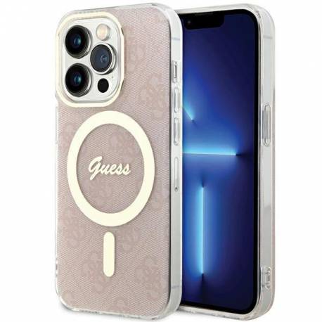 Etui Guess Iml 4G Magsafe Na Iphone 15 Pro Max - Różowe