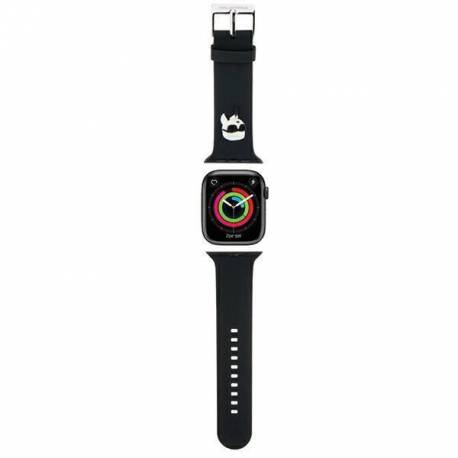 Pasek Karl Lagerfeld 3D Rubber Karl Head Na Apple Watch 38/40/41Mm - Czarny
