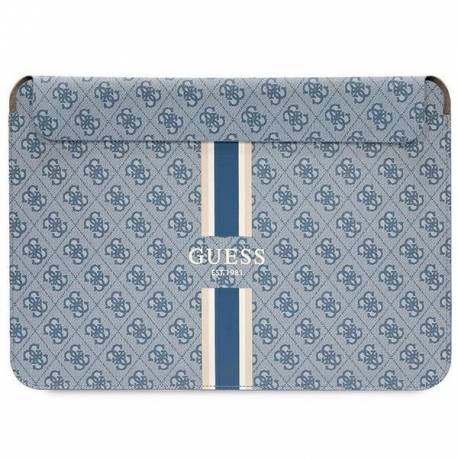 Pokrowiec Guess 4G Printed Stripes Na Laptopa 16" - Niebieski