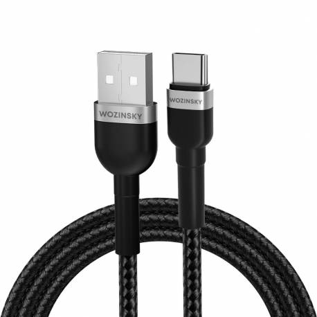Kabel Wozinsky Wnbac1 Usb-A / Usb-C 2.4A 1 M - Czarny