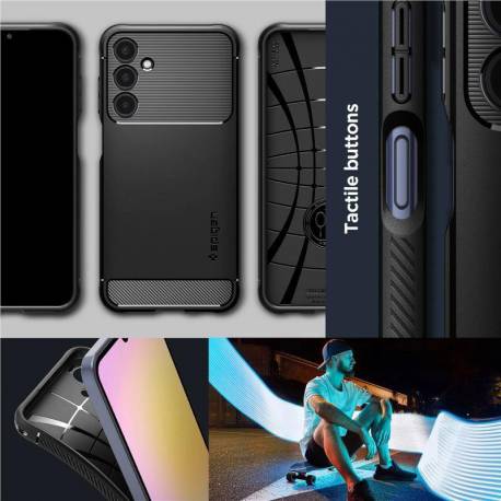 Etui Spigen Rugged Armor Na Samsung Galaxy A25 5G - Czarny Mat