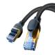 Baseus Szybki Kabel Internetowy Rj45 Cat.7 10Gbps 25M Pleciony Czarny