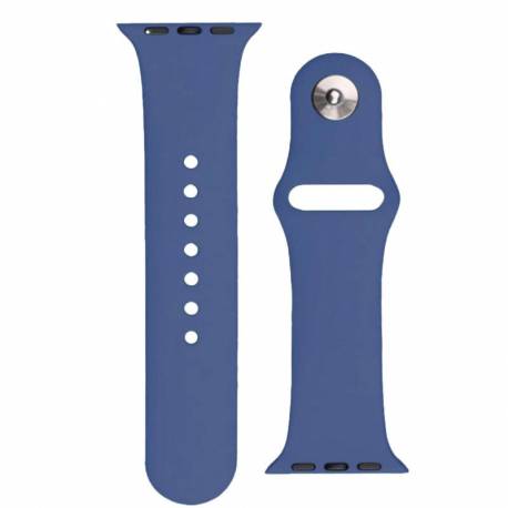Silicone Strap APS silikonowa opaska do Watch 8 / 7 / 6 / 5 / 4 / 3 / 2 / SE (45 / 44 / 42mm) pasek bransoleta do zegarka niebie