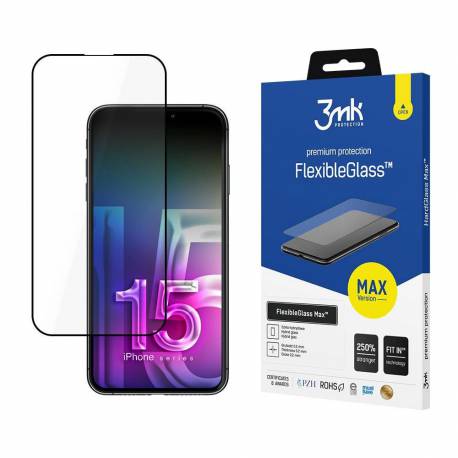 Szkło Hybrydowe 3Mk Flexibleglass Max™ Na Iphone 15 Pro