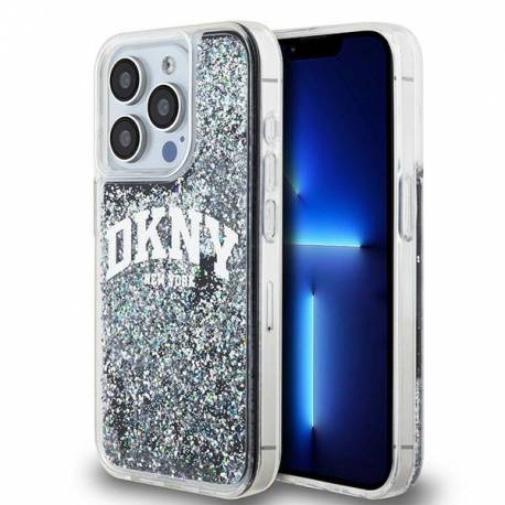 Etui Dkny Liquid Glitter Big Logo Na Iphone 14 Pro - Czarne