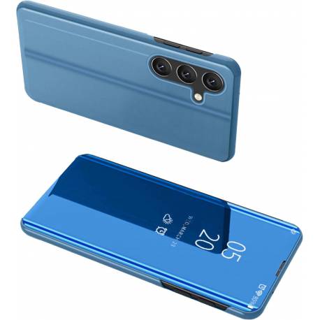 Clear View Case etui do Samsung Galaxy A24 4G pokrowiec z klapką niebieskie